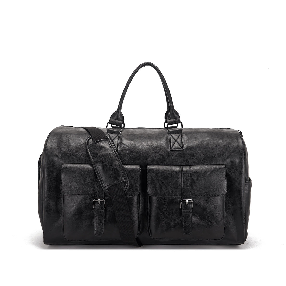 Travel Convenient Portable Garment Bag PU Leather Luggage Bag - cas7m