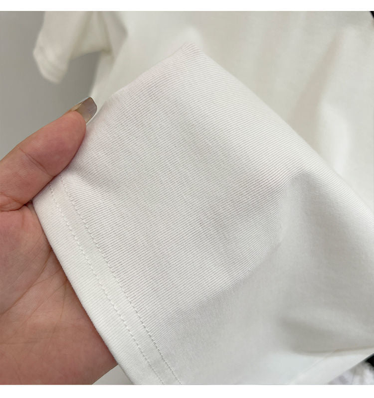 Korean Style Simple Commute Short Sleeve Shirt - S-XXL, Black/White - cas7m