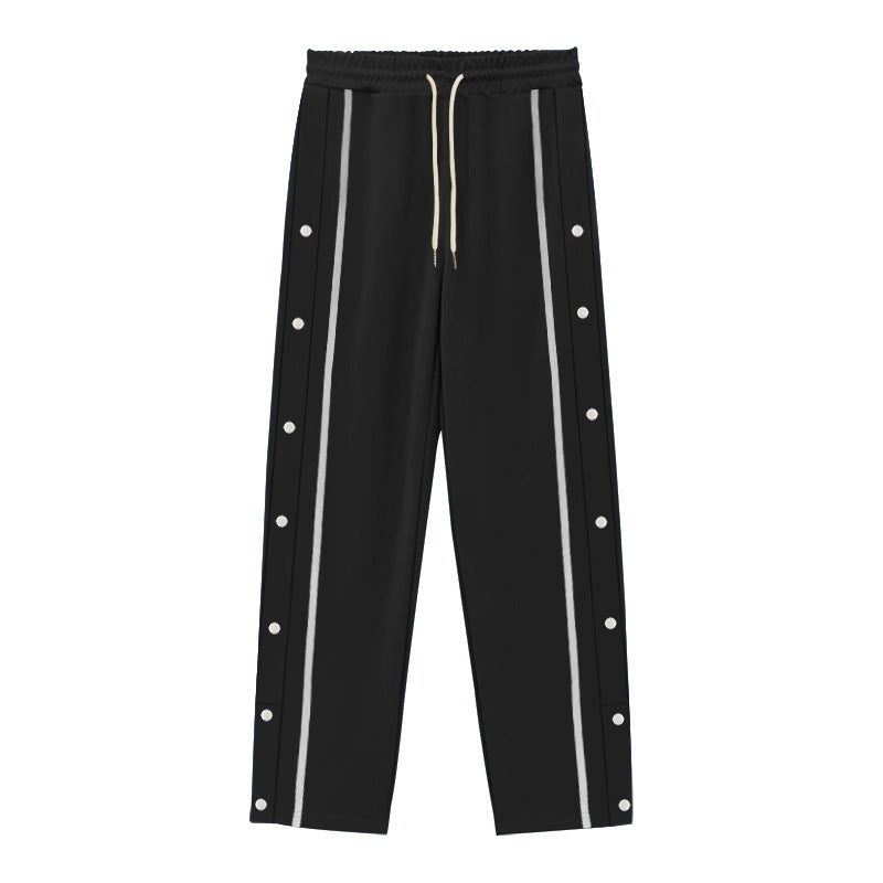 Casual Sports Breasted Pants Men's Loose Straight Trousers - cas7m