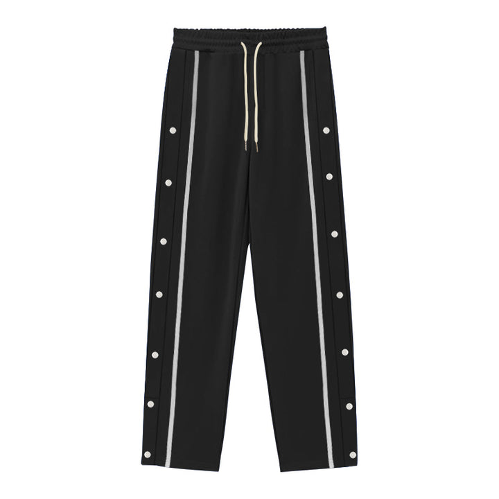 Casual Sports Breasted Pants Men's Loose Straight Trousers - cas7m
