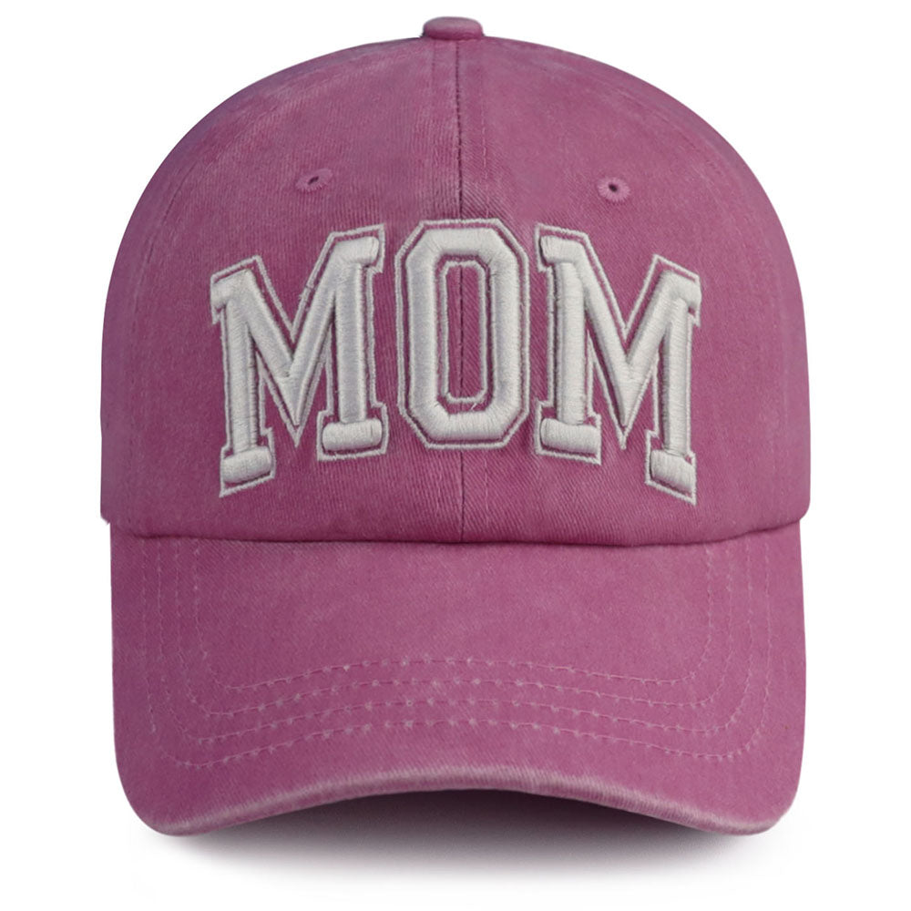 New Parents Gift: DADA MAMA Embroidered Adjustable Baseball Cap Set - cas7m