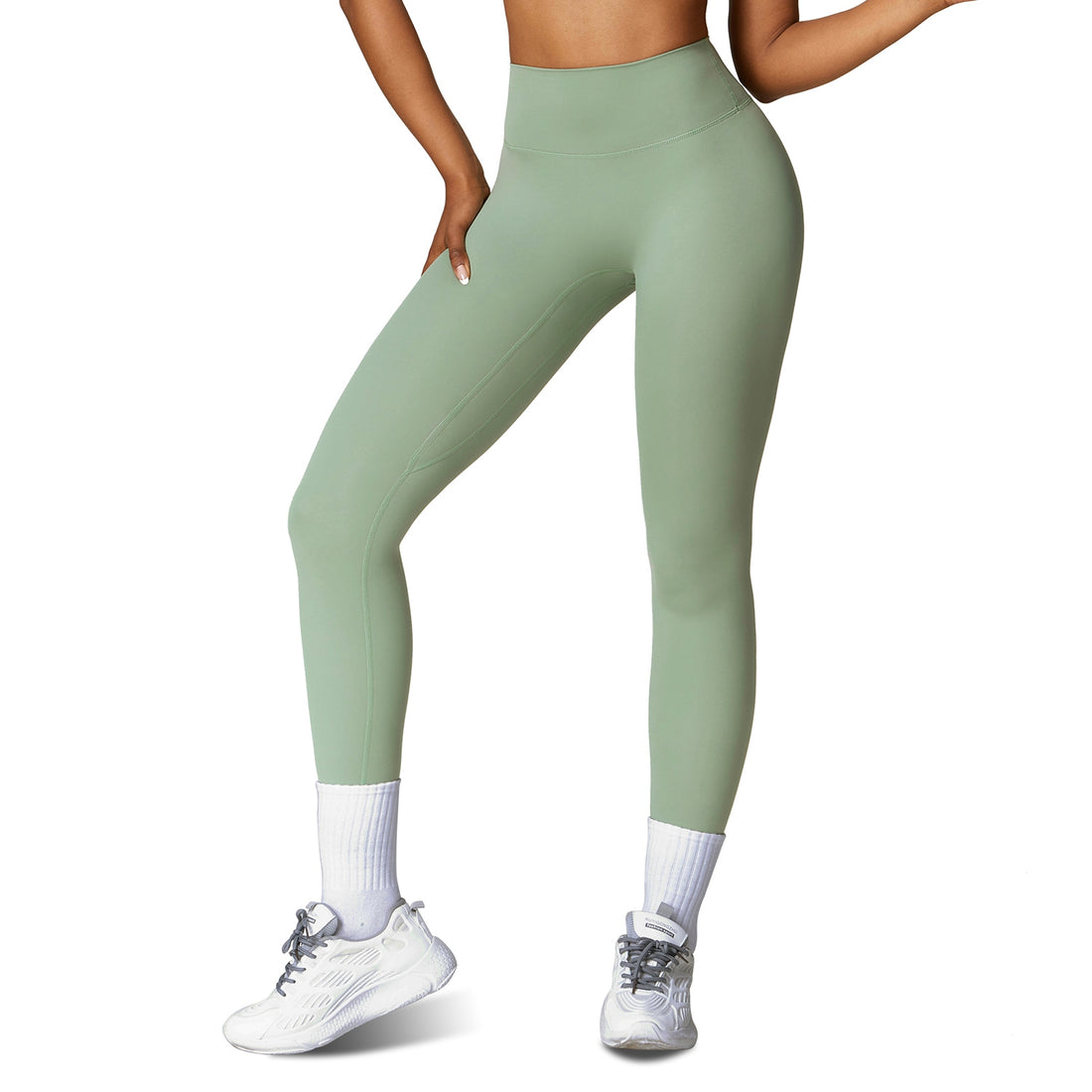 Sturdy High-Waist Yoga Leggings - Tummy Control & Comfort - cas7m