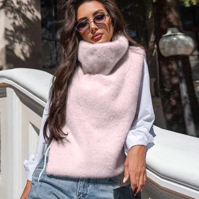 Light Luxury Plush Vest Women's High-grade Warm - cas7m