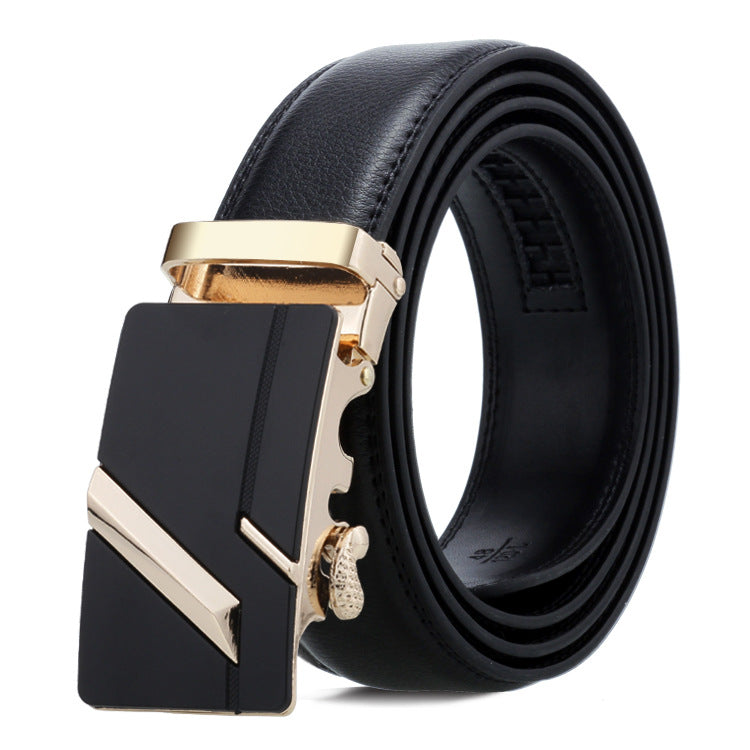 Men's Belt Automatic Buckle Business Trouser Belt - cas7m