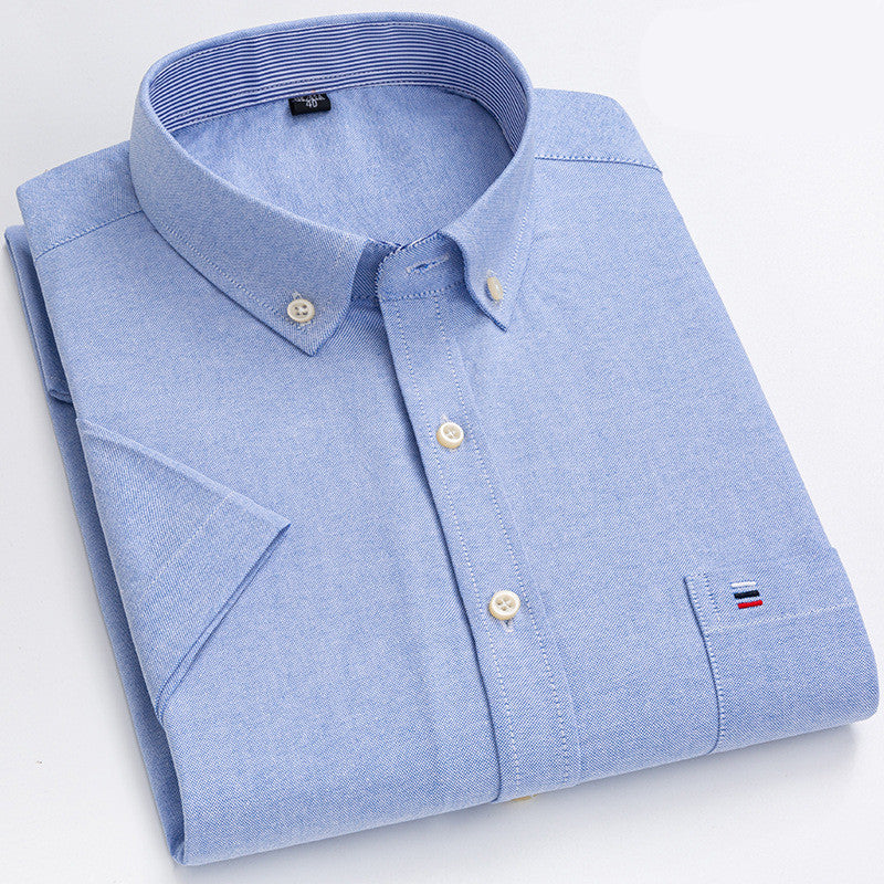 Summer New Short-Sleeved Shirt Men - cas7m