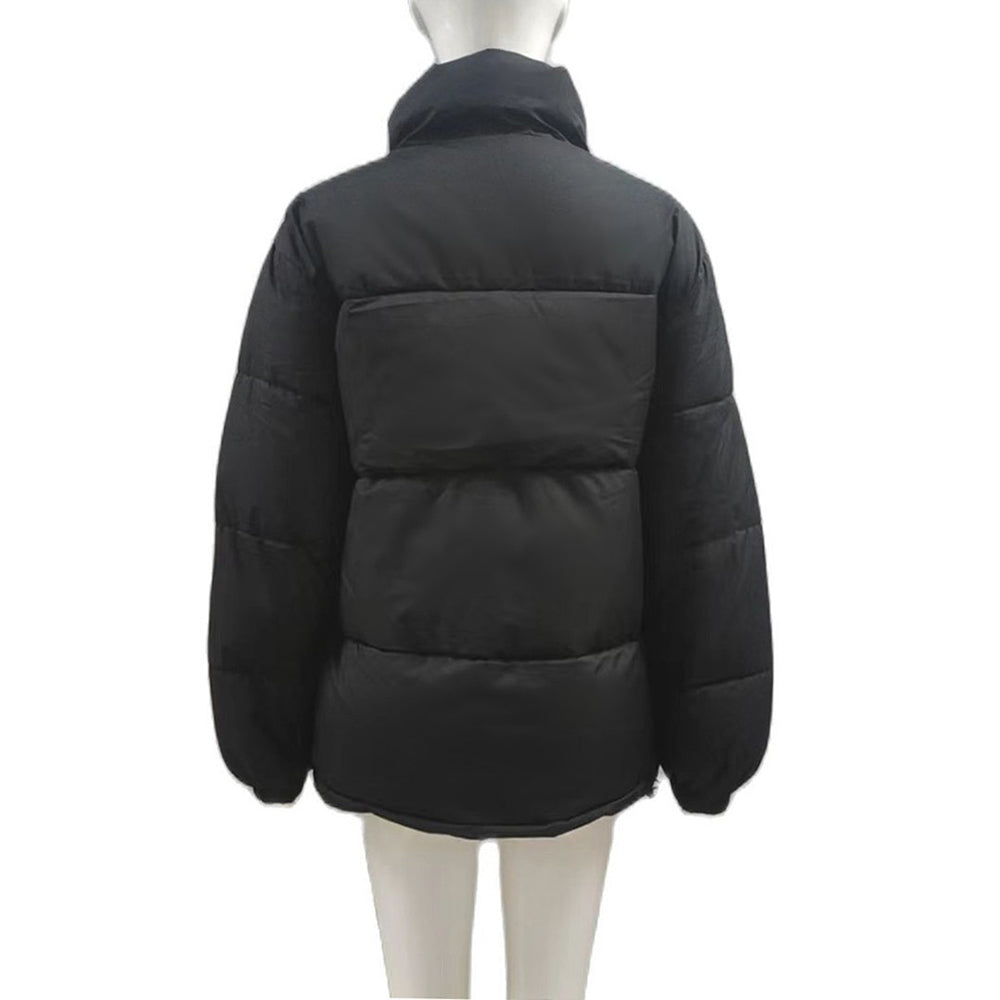 Winter Coat Women Casual Windproof Down Cotton Coat Warm Thickened Jacket Solid Outwear All-match Loose Tops Clothing - cas7m