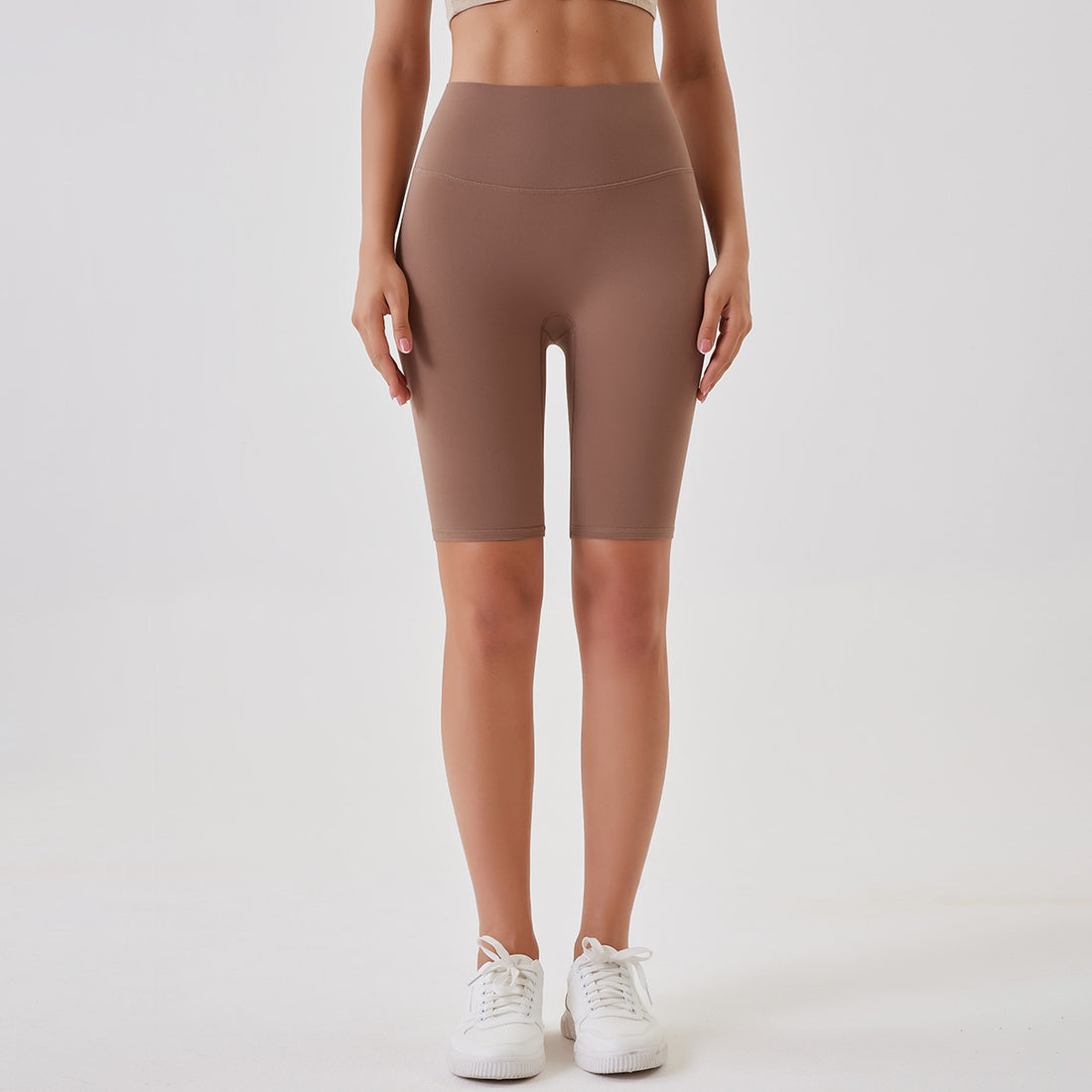 Breathable Double-sided Brushed Yoga Shorts - cas7m