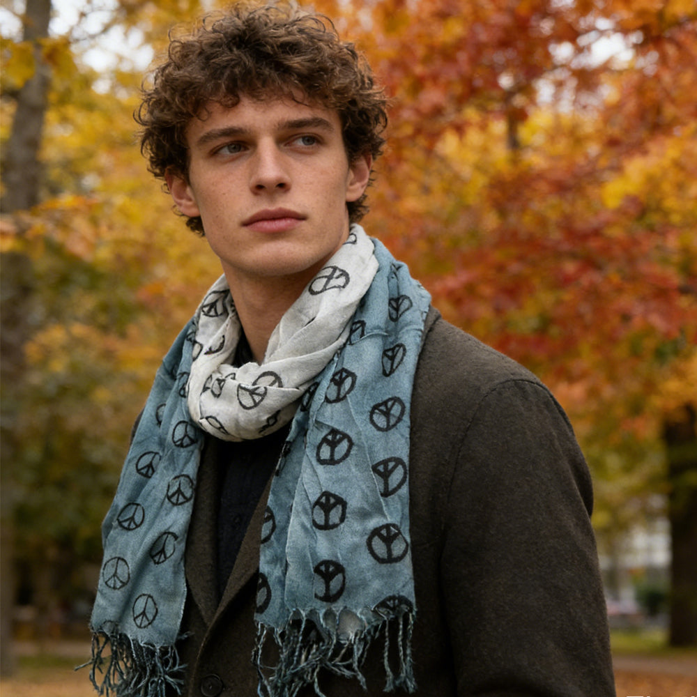 2pcs Understated Elegance Subtle Pattern Scarf Grey Printed Scarf,vacation,daily Life,evening Party,Office Appropriate Subtlety For Women Men - cas7m