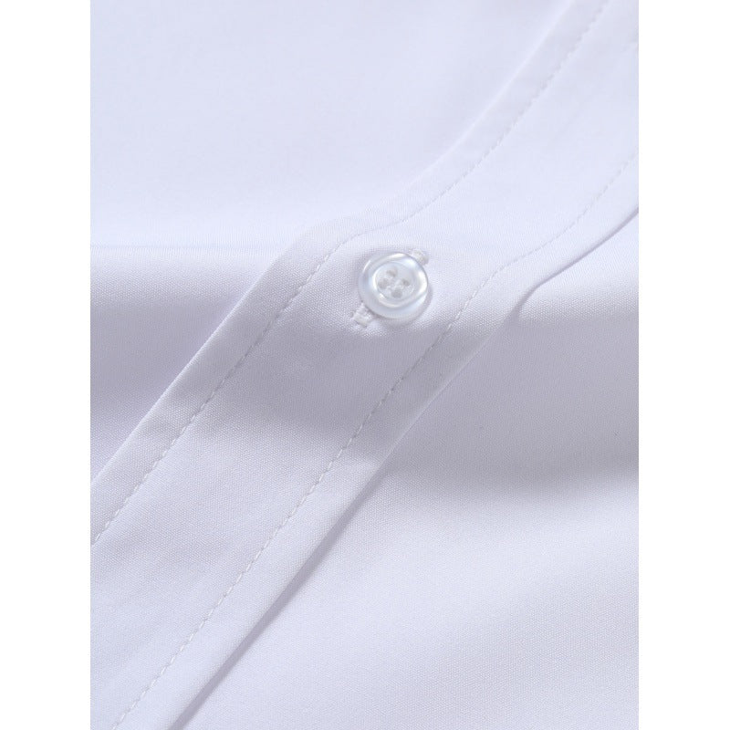 Men's Shirt Solid Color Solid Color White Long Sleeve Business - cas7m