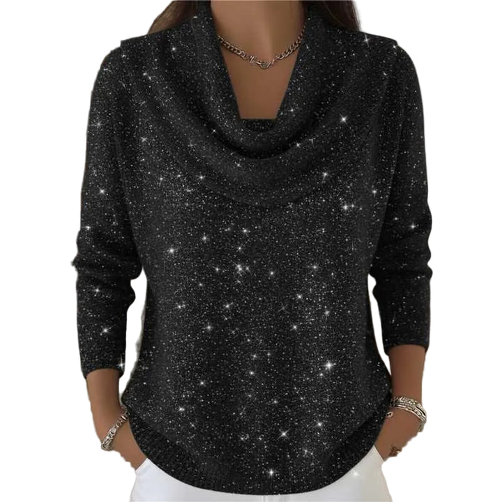 Women Soft-Shine Relaxed Round Neck Knit Sweater - cas7m
