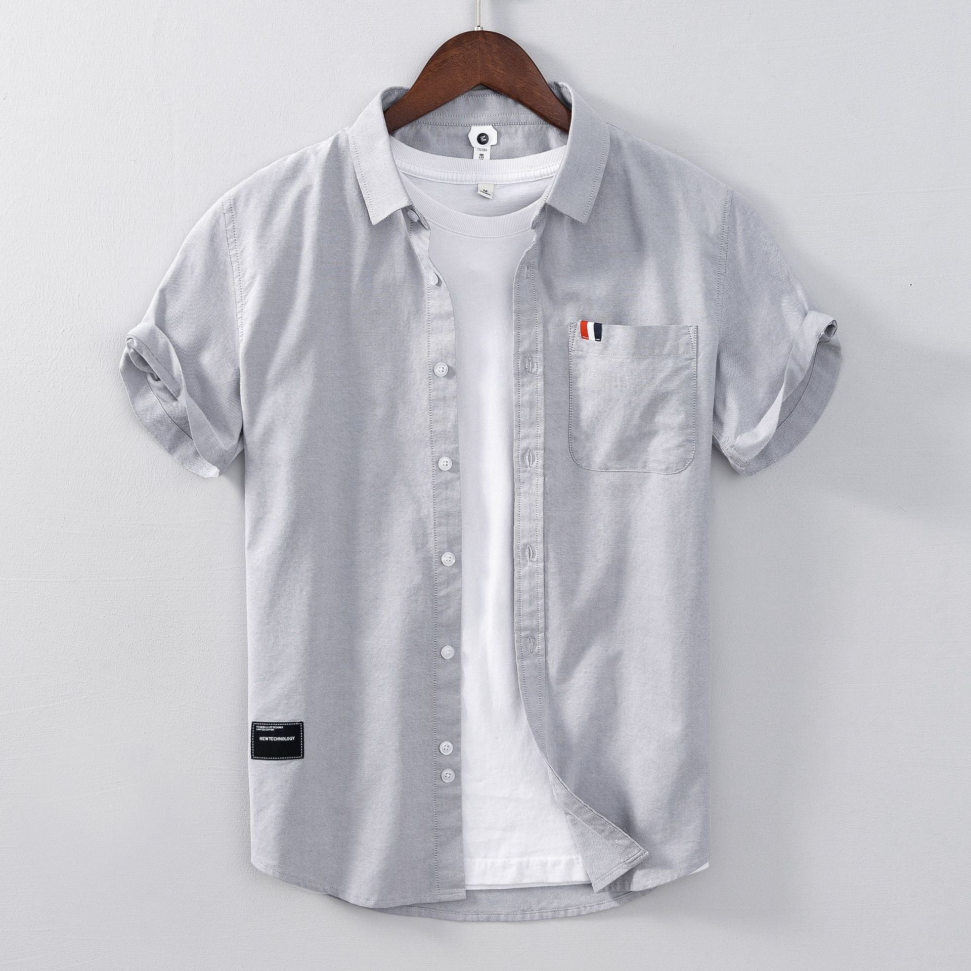 Summer And Spring New Men Casual Short-sleeved Shirt - cas7m