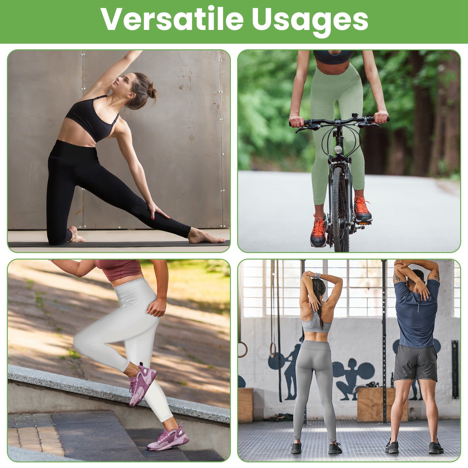 Sturdy High-Waist Yoga Leggings - Tummy Control & Comfort - cas7m