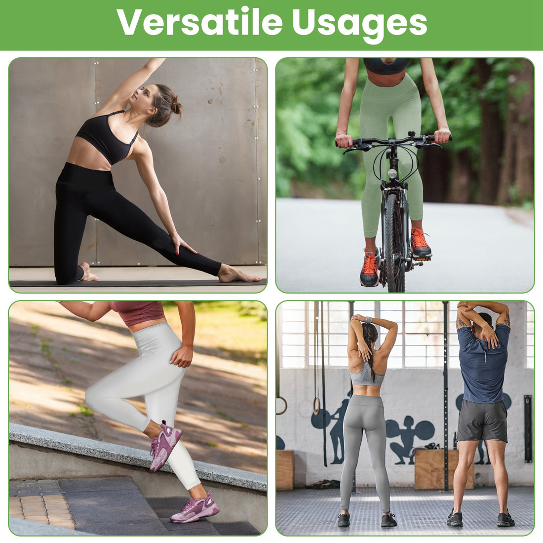 Sturdy High-Waist Yoga Leggings - Tummy Control & Comfort - cas7m