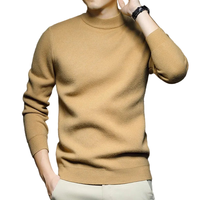 Men's Sweater Worsted Sweater Knitted Long Sleeve - cas7m