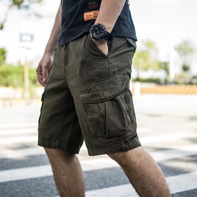 Hong Kong Style Workwear Shorts For Men - cas7m