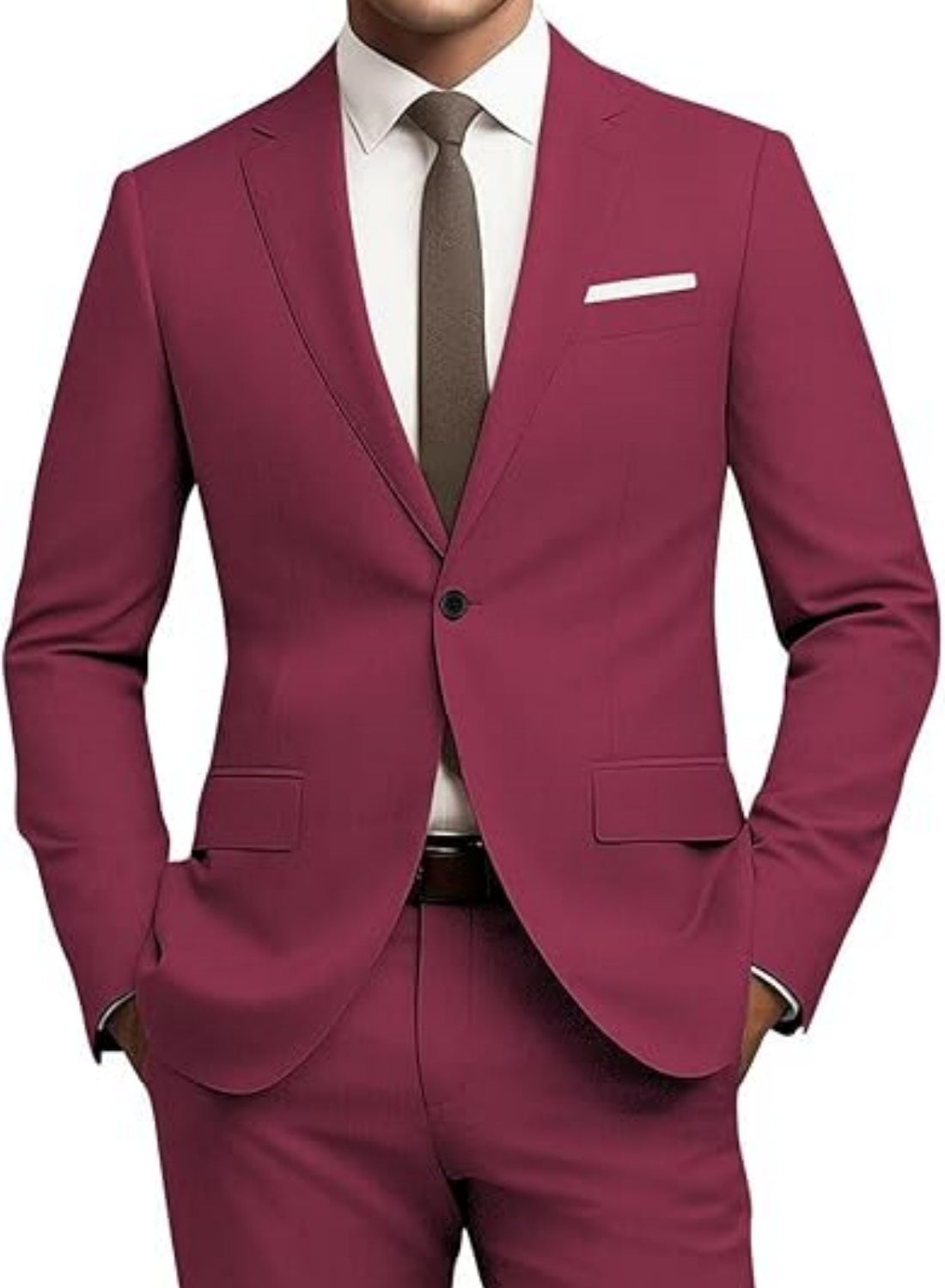 Men's Business Formal Suit Set - All Season Slim Fit - cas7m