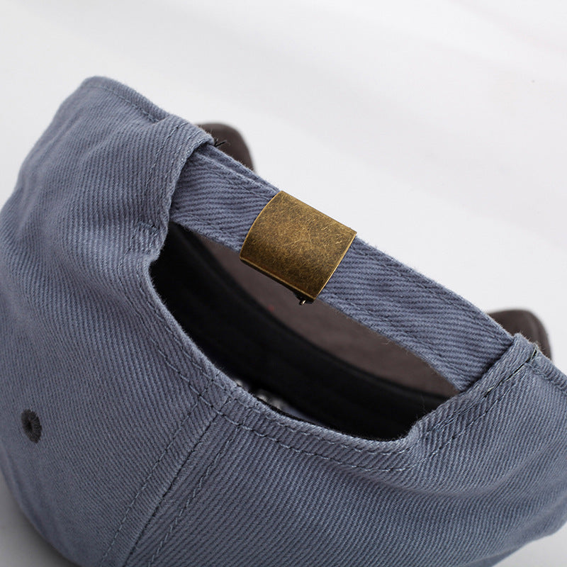 Versatile Cotton Dome Hat – Stylish, Windproof, Adjustable Fit - cas7m