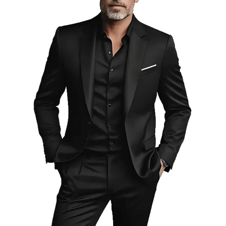 Men's Business-Casual Two-Piece Suit Set - cas7m