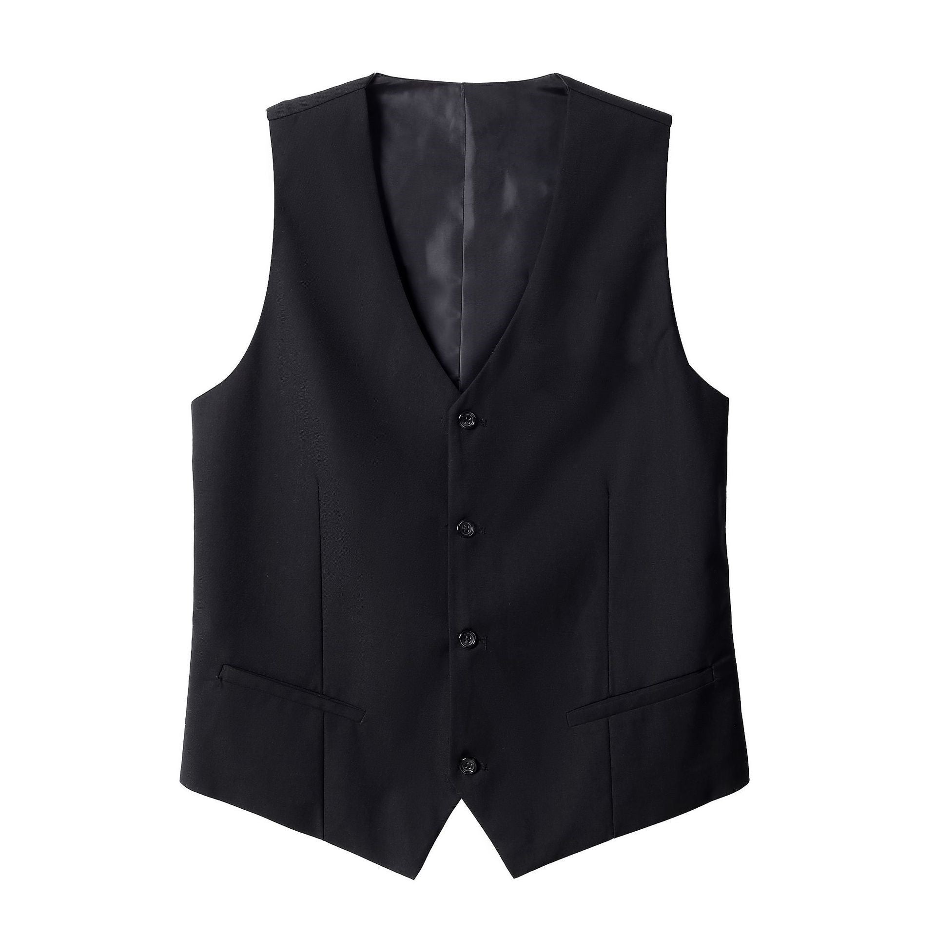 Black Slim-fitting Work Clothes Men's Suit Vest Business Wear - cas7m