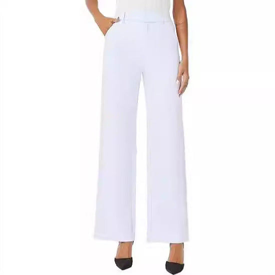 Women's Commuter High-Waisted Wide-Leg Pants - cas7m