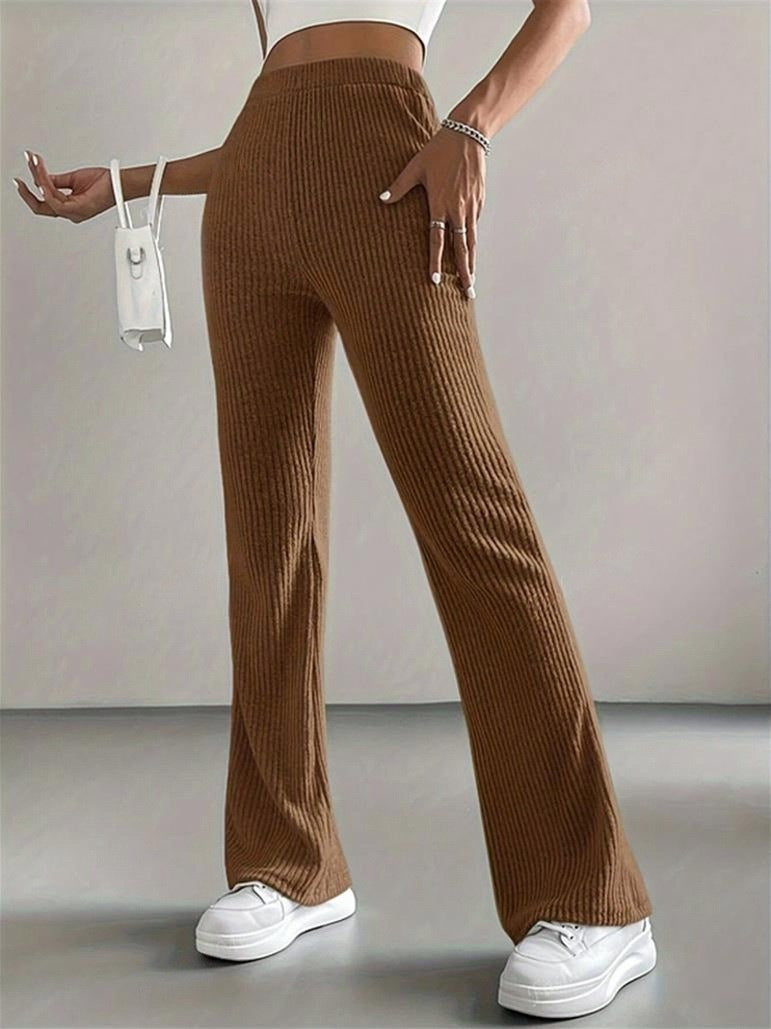 Bell-bottom Pants Women's Fashion Solid Color Casual Pants - cas7m