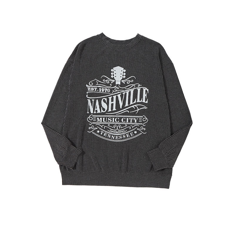 Pullover Round Neck Long Sleeves Top For Women - cas7m