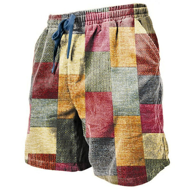 3D Printed Breathable Soft Casual Loose Shorts Men - cas7m