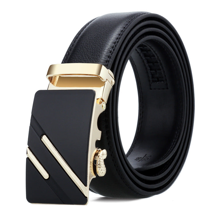 Men's Belt Automatic Buckle Business Trouser Belt - cas7m