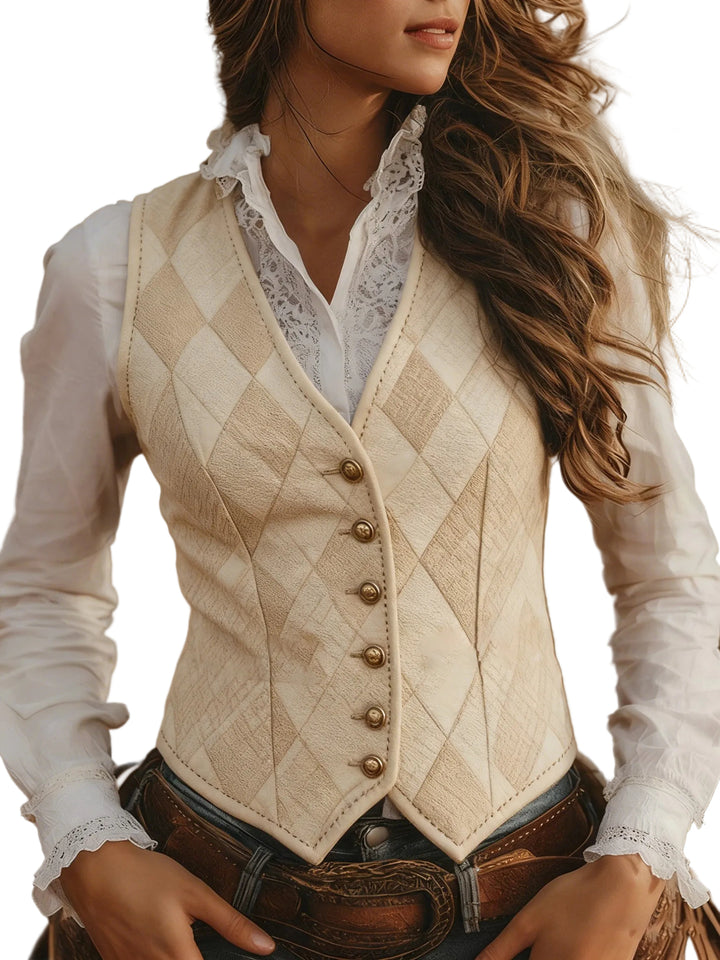 Casual Sleeveless V-neck Slim-fit Vest - cas7m