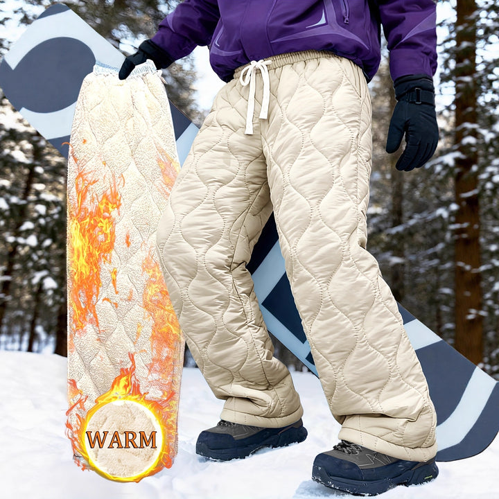 Thickened Fleece Warm Casual Pants Suitable For Daily Wear And Commuting - cas7m