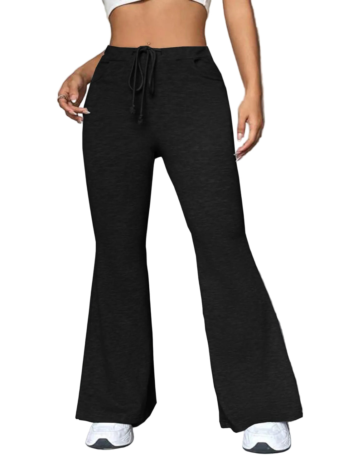 European And American Stitching Yoga Exercise Pants Outdoor Casual Flared Pants - cas7m