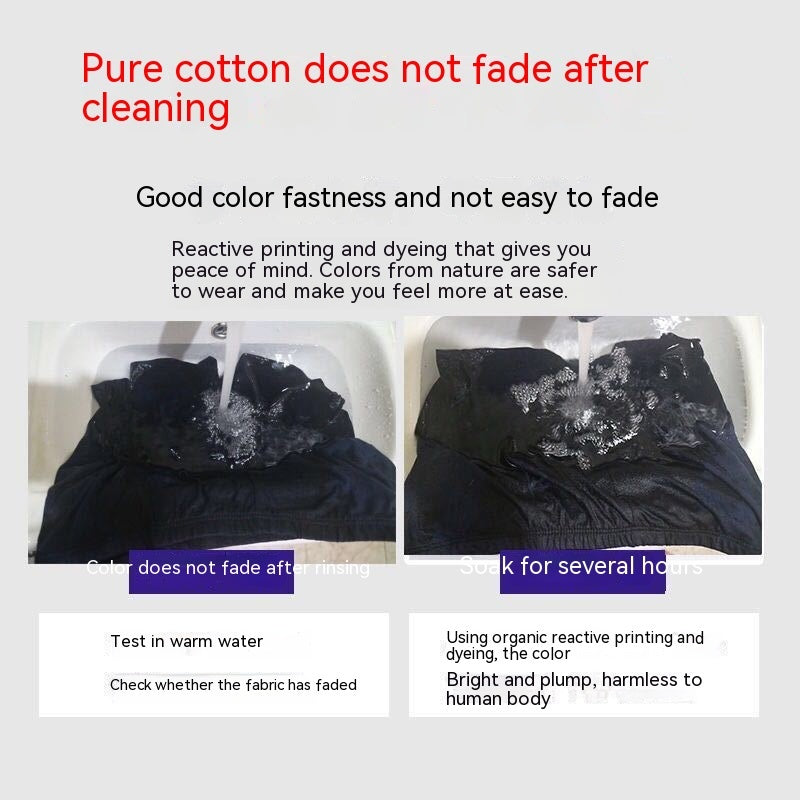 Men's Boxer Mid Waist Underwear Middle-aged And Elderly Cotton Shorts - cas7m