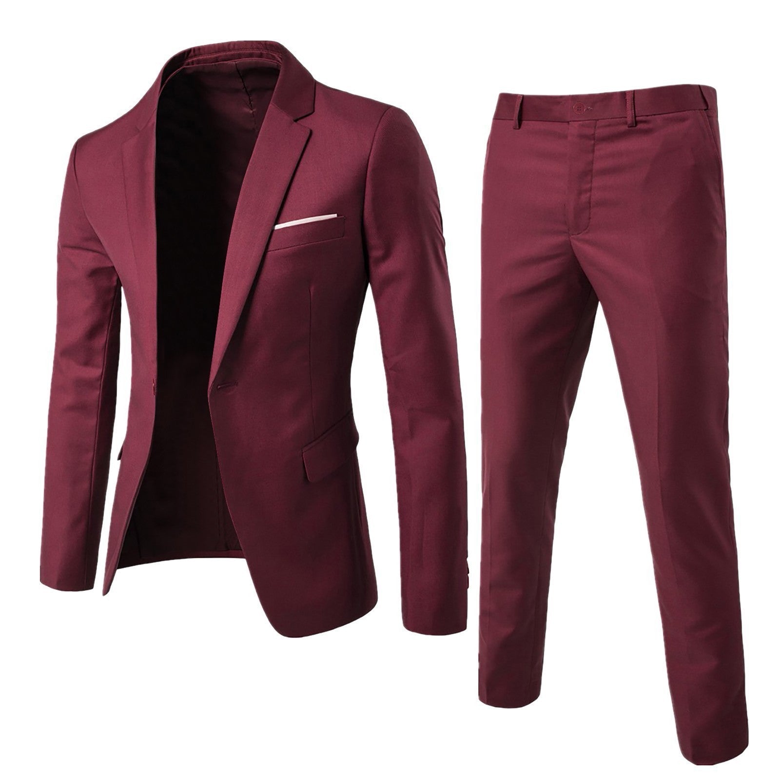 Two-piece Suit Business Professional Formal Wear Korean Slim Fit - cas7m
