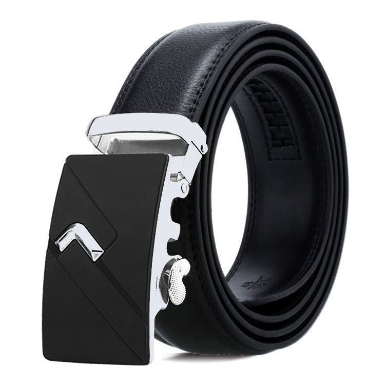 Men's Belt Automatic Buckle Business Trouser Belt - cas7m