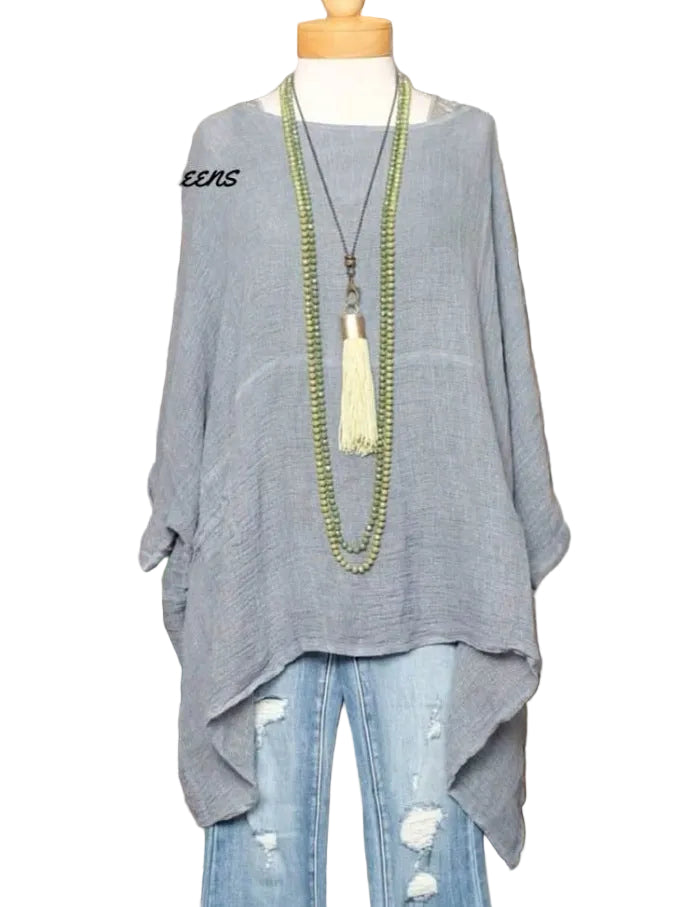 Casual Long Sleeve Loose 3D Digital Printing Women Round Neck Pullover T-shirt - cas7m