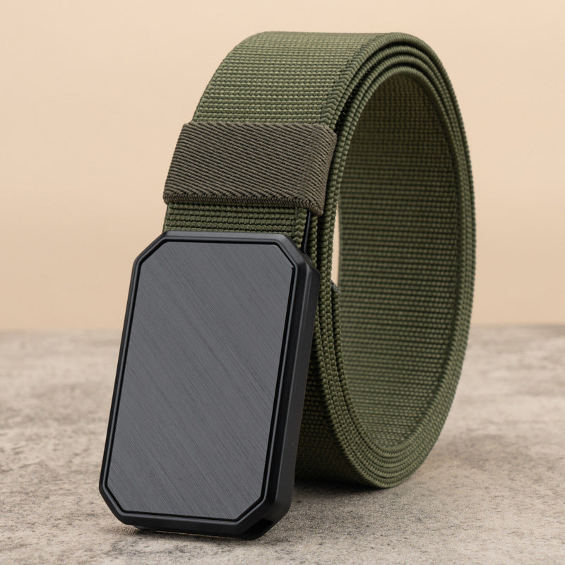 Canvas Belt Men's Automatic Buckle Tactical Military Training Belt - cas7m