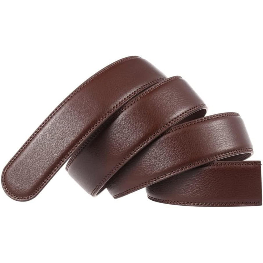 Men Belt Leather Belt For Men With Anti-Scratch Buckle Control Design For Formal Work Or Casual - cas7m