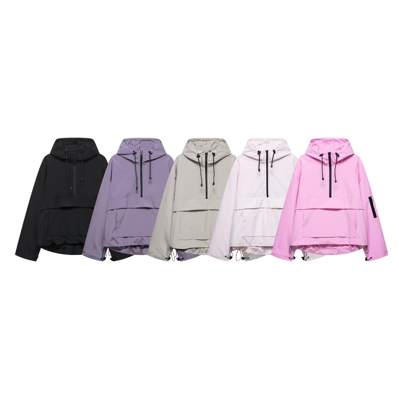 Women's Three-proof Fabric Hooded Jacket Multi-color Outdoor Jacket Coat - cas7m