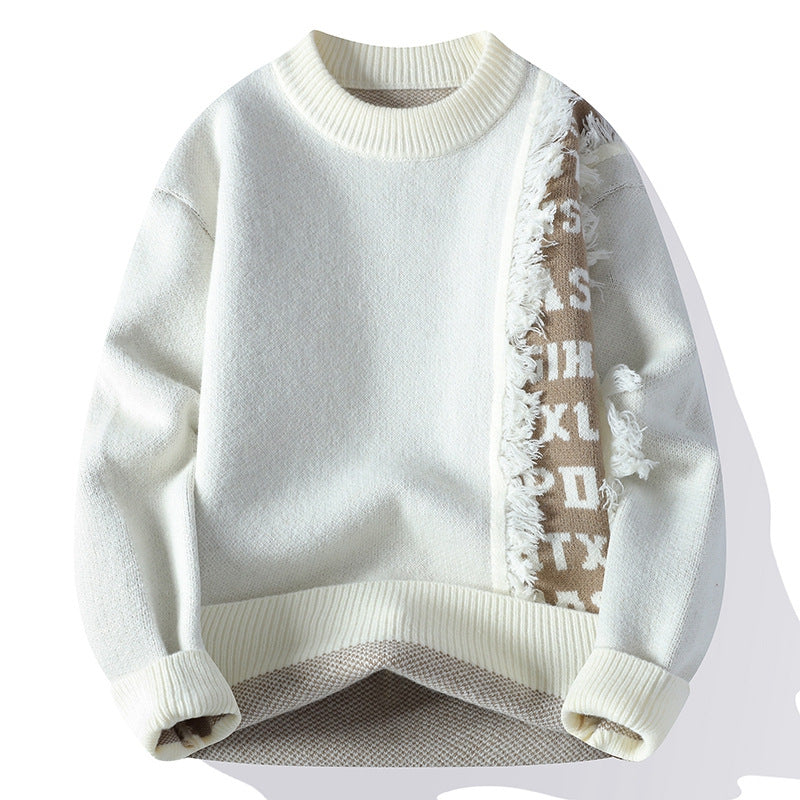Fashionable Knitted Pullover Men's Long Sleeve - cas7m