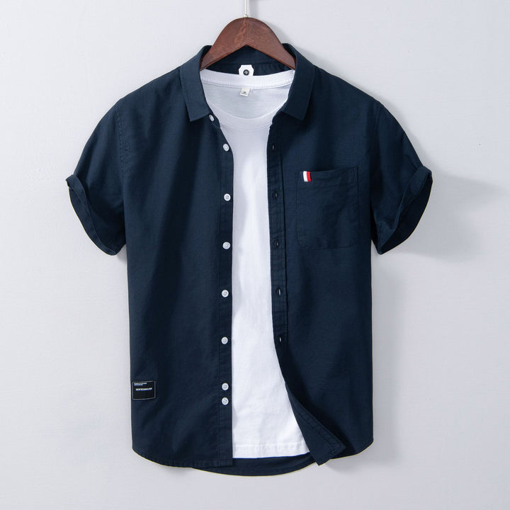 Summer And Spring New Men Casual Short-sleeved Shirt - cas7m