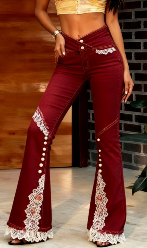 Slim-fit Flared Casual Jeans - cas7m