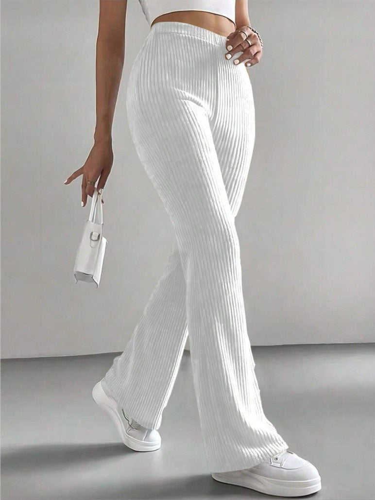 Bell-bottom Pants Women's Fashion Solid Color Casual Pants - cas7m