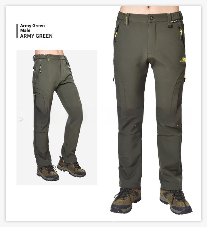 Women's Waterproof Warm And Loose Climbing Pants - cas7m