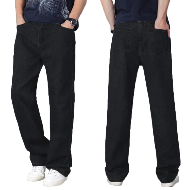 Men's Casual Loose Jeans Straight Fit - cas7m