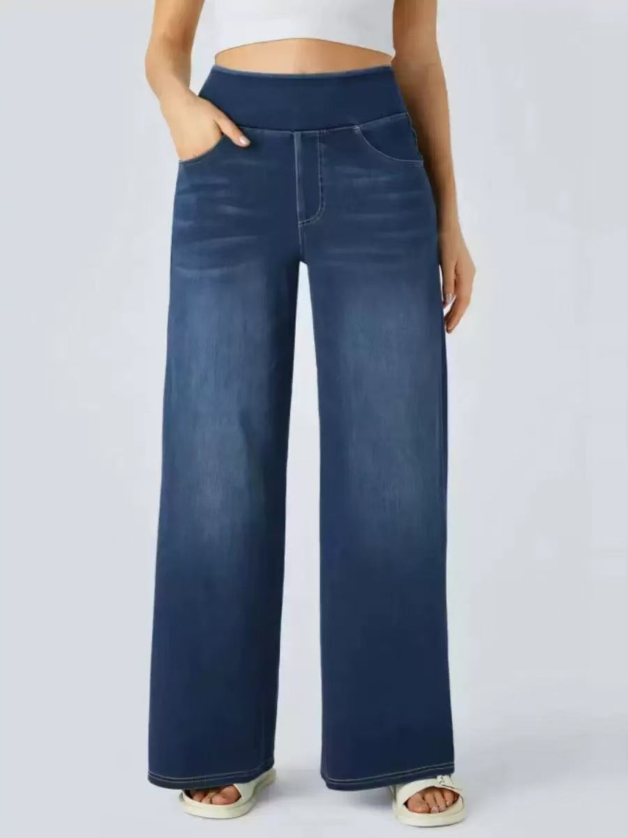 Women's Slim-fit Figure Flattering Pants Jeans - cas7m