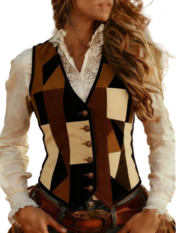 Casual Sleeveless V-neck Slim-fit Vest - cas7m