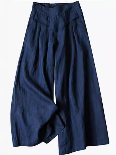 Women's High Waist Thin Slim Ninth Pants - cas7m