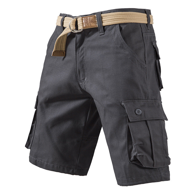 Men's Cotton Cargo Shorts - Summer Plus Size Overalls - cas7m