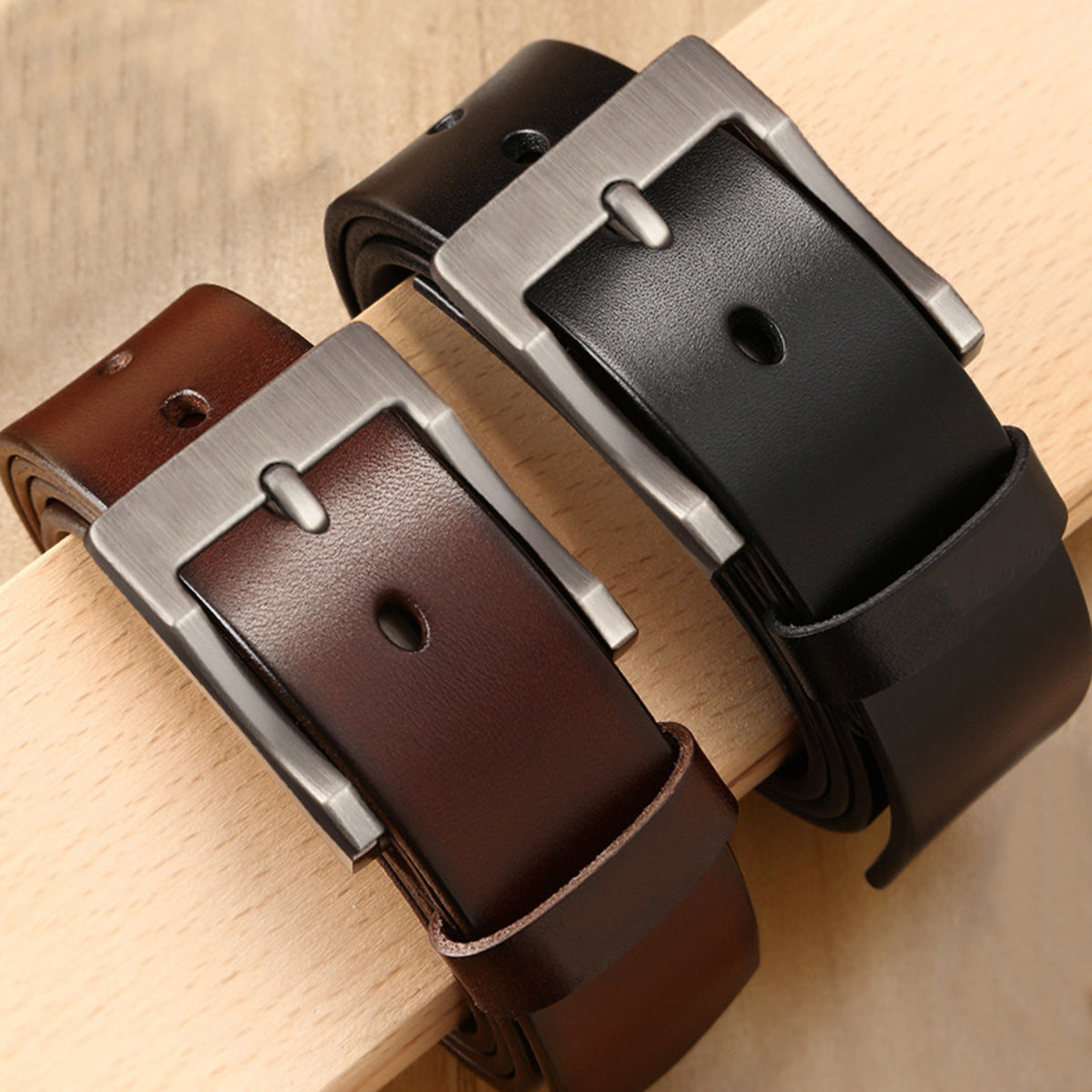 Belt Men's Pin Buckle Business Casual Simple - cas7m