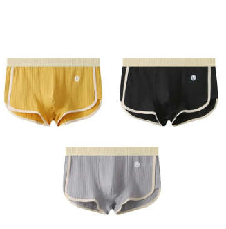 Men's Mid-waist Simple Fashionable Breathable Comfortable Boxers - cas7m